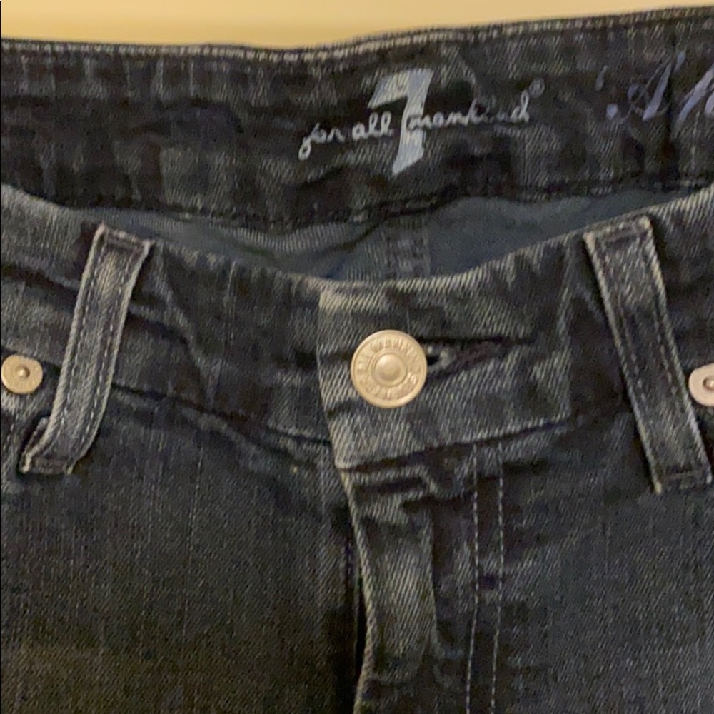7 for all mankind dark wash straight leg size 31 - Picture 2 of 3